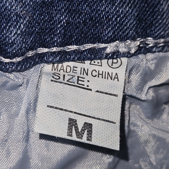 Studded Embellished Bell Bottom Flared Stretch Jeans SZ Med - Picture 5 of 8